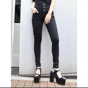 [ 선착순 ] EMODA ELDER 하이웨스트 데님 스키니