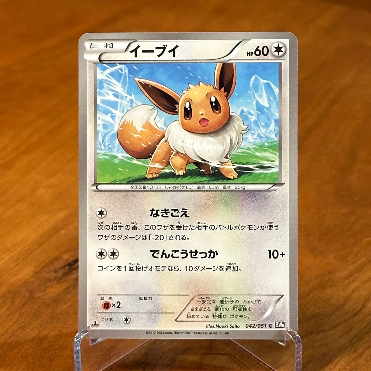 (일판) 1st Edition 초판 포켓몬카드 이브이 (빈티지 카드) BW8 042/051
