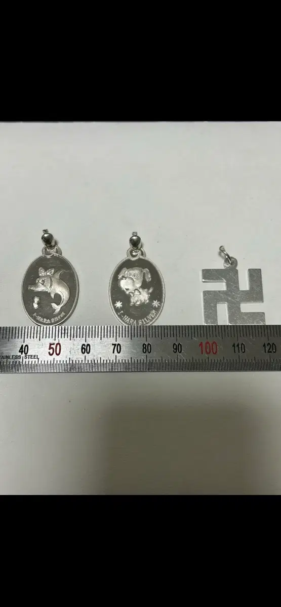 실버 펜던트 3종 (돌고래, 강아지, 만자)