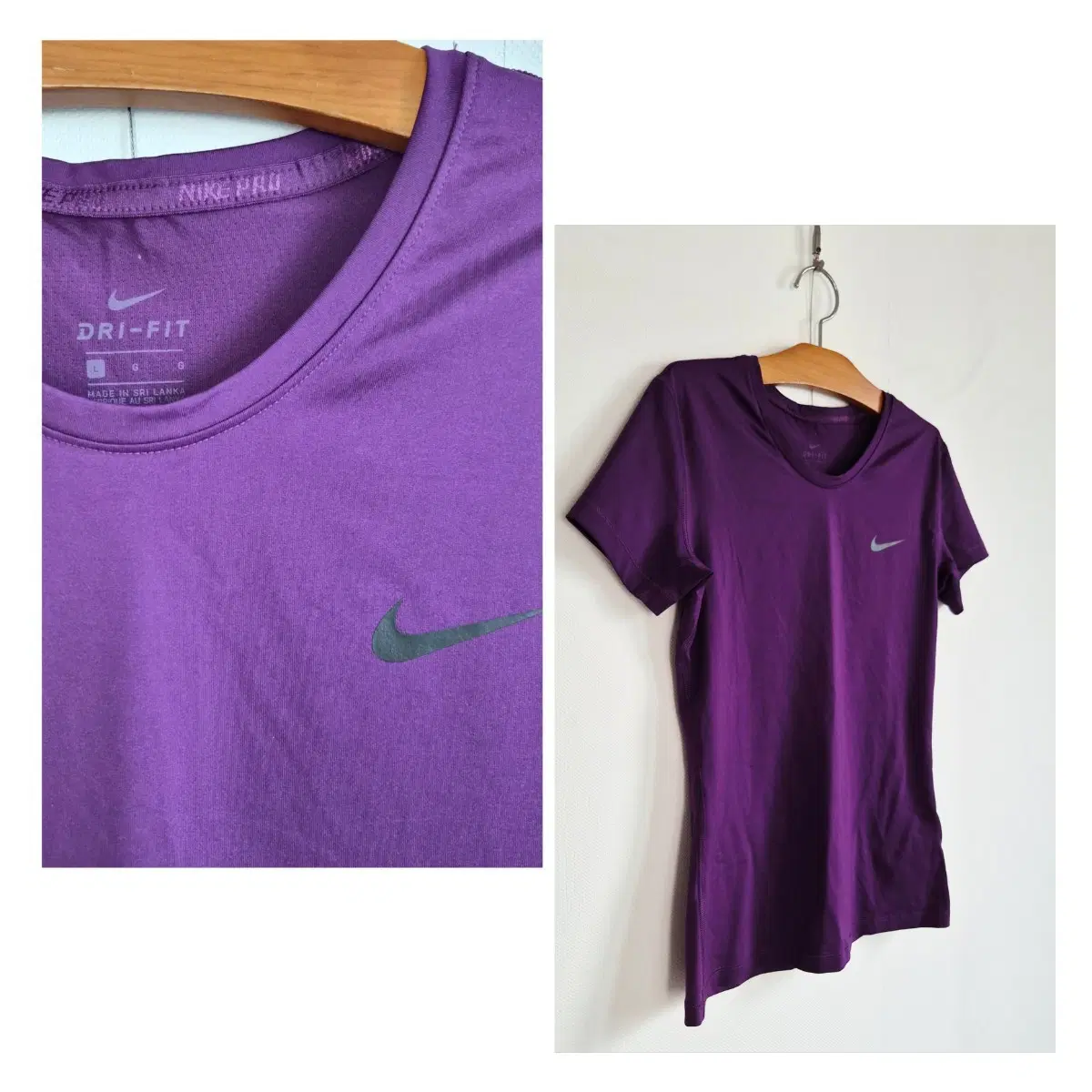 [새상품/L] 나이키 DRI-FIT 퍼플 반팔티 / Nike