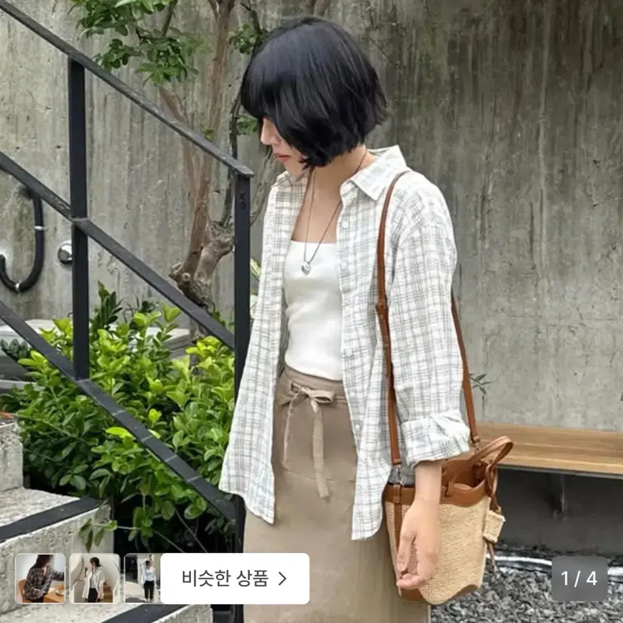 레프트 서울 시어서커 셔츠 민트
