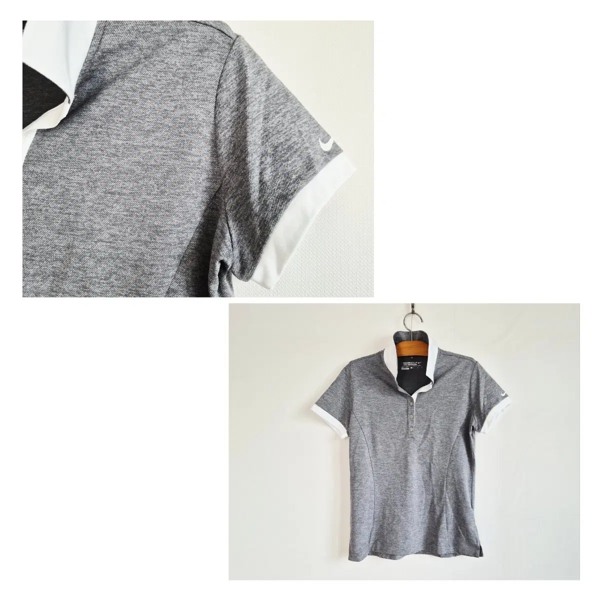 [L/90] 나이키골프 DRI-FIT 그레이 폴로 티셔츠 / NIKEGOLF