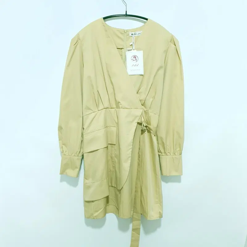 브이넥 랩스타일 원피스 M_M2515