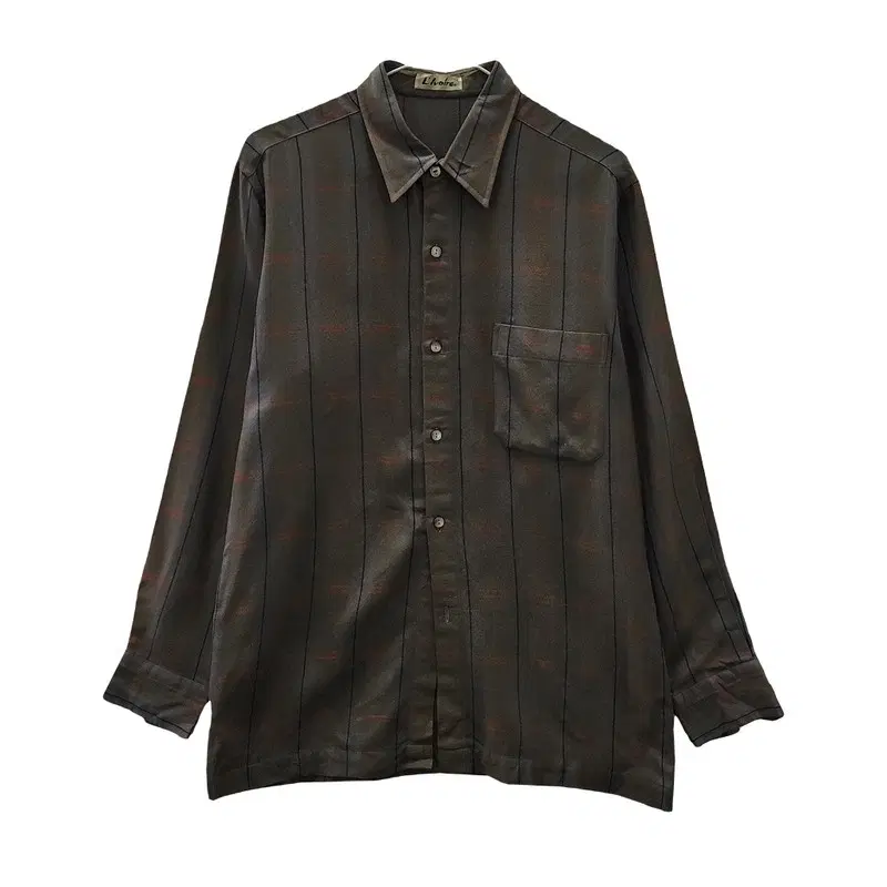 빈티지 핀스트라이프 섀도우 셔츠 M MADE IN JAPAN