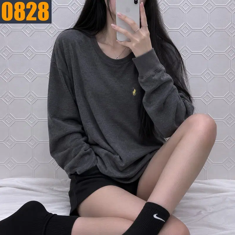 105 POLO 폴로 랄프로렌 와플패턴 긴팔 티셔츠