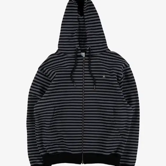 더콜디 TCM stripe hooded zip-up 단가라 후드집업