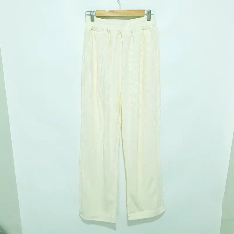 밴딩 주름 와이드 팬츠 L-2XL_M2520