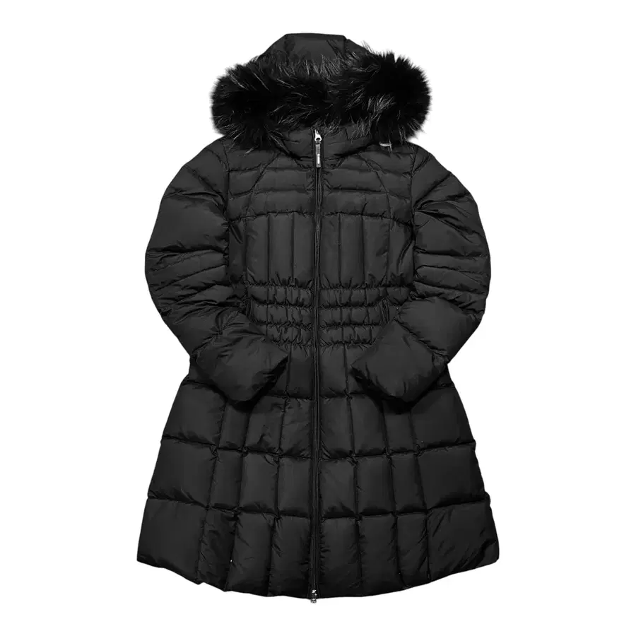 (바배) 빈티지 페이크 퍼 여성 후드 롱 패딩