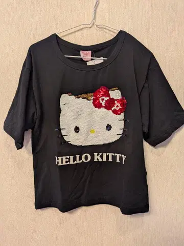 HELLO KITTY 스팽글 리버서블 T셔츠