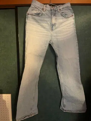 ZARA 데님 팬츠 플레어 라이트 블루