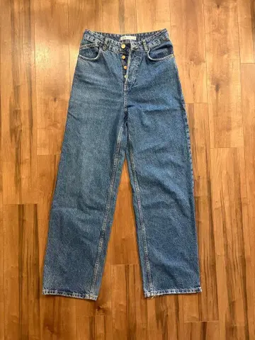 ZARA 하이라이즈 와이드 레그 데님 팬츠