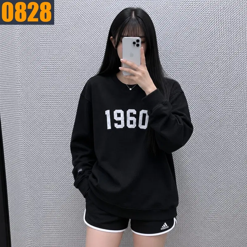 95 유니폼브릿지 검정 맨투맨 티셔츠
