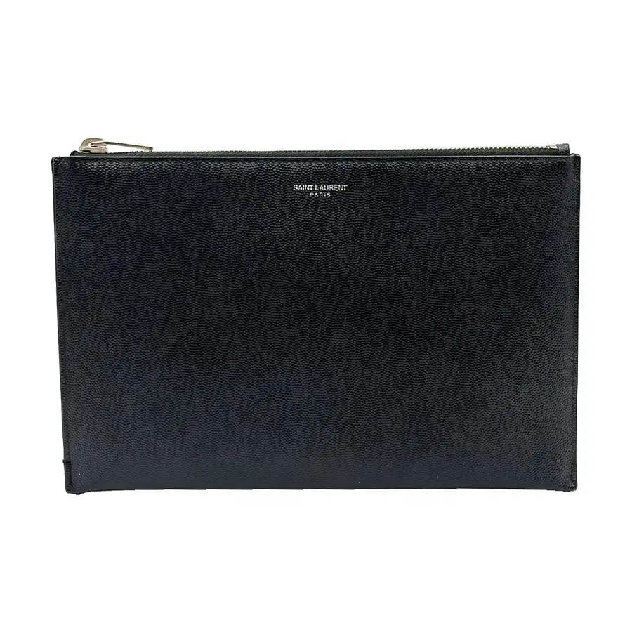 생로랑 Saint Laurent 375950 블랙 레더 클래식 스몰 클러치