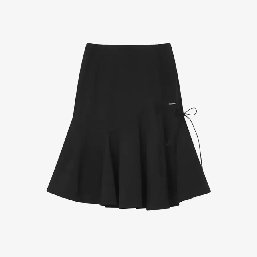 미세키서울 미디 스커트 Shirring ruffle midi skirt BLACK