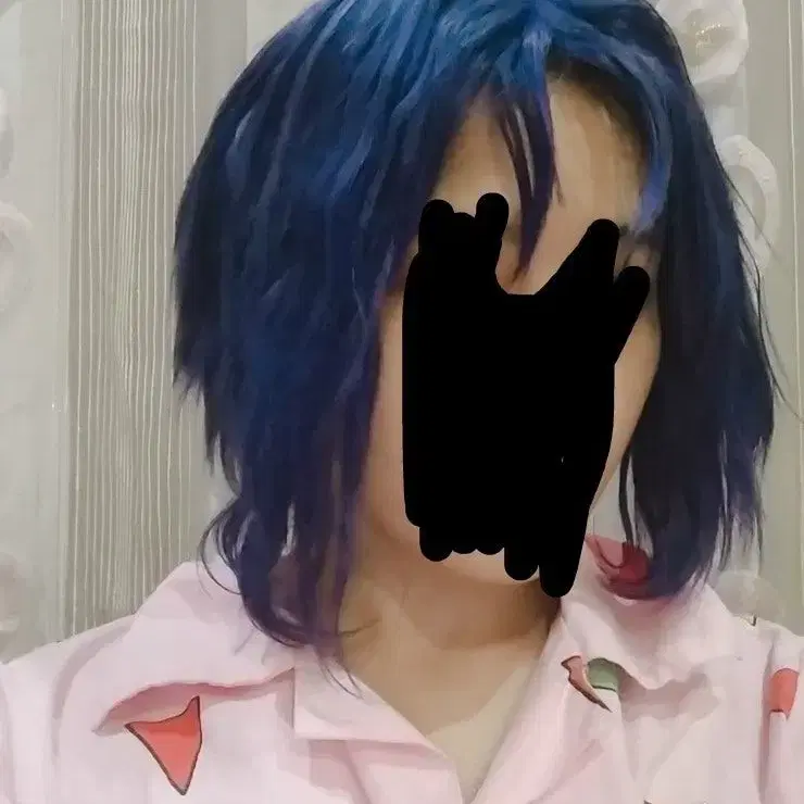테니스의 왕자 유키무라 가발 블루 단발
