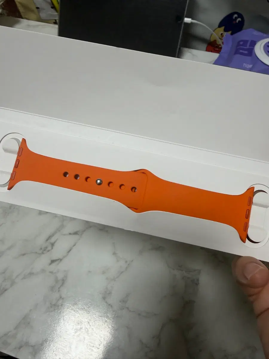 애플워치 에르메스 스포츠밴드 오랑쥬&느와르