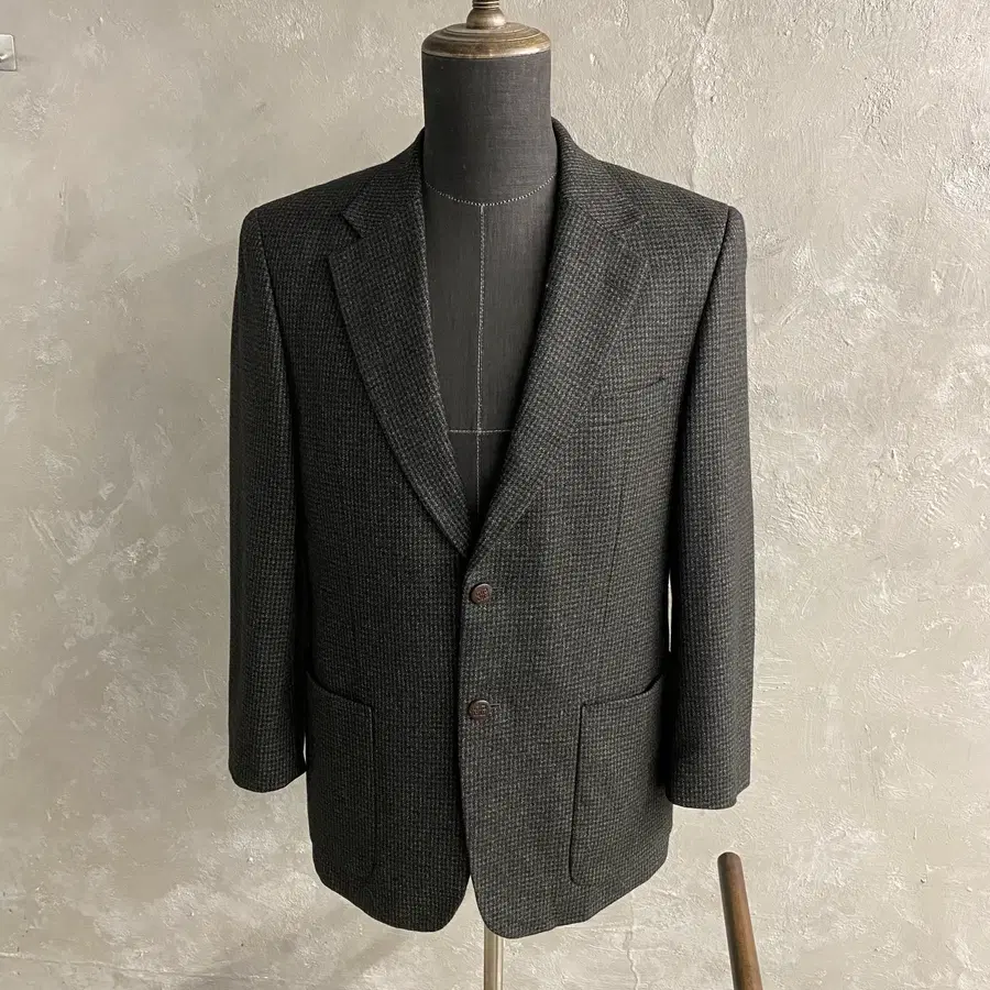 [95] 90s GIVENCHY 지방시 울 체크 블레이저
