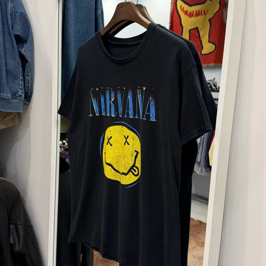 Vtg Nirvana 너바나 밴드 반팔 티셔츠