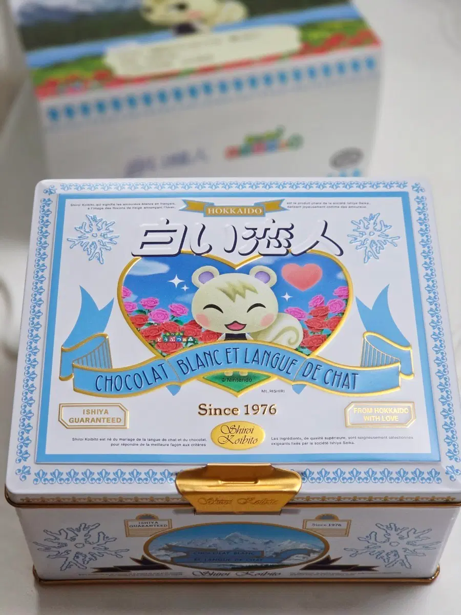 동물의 숲 쭈니 시로이코이비토 틴케이스