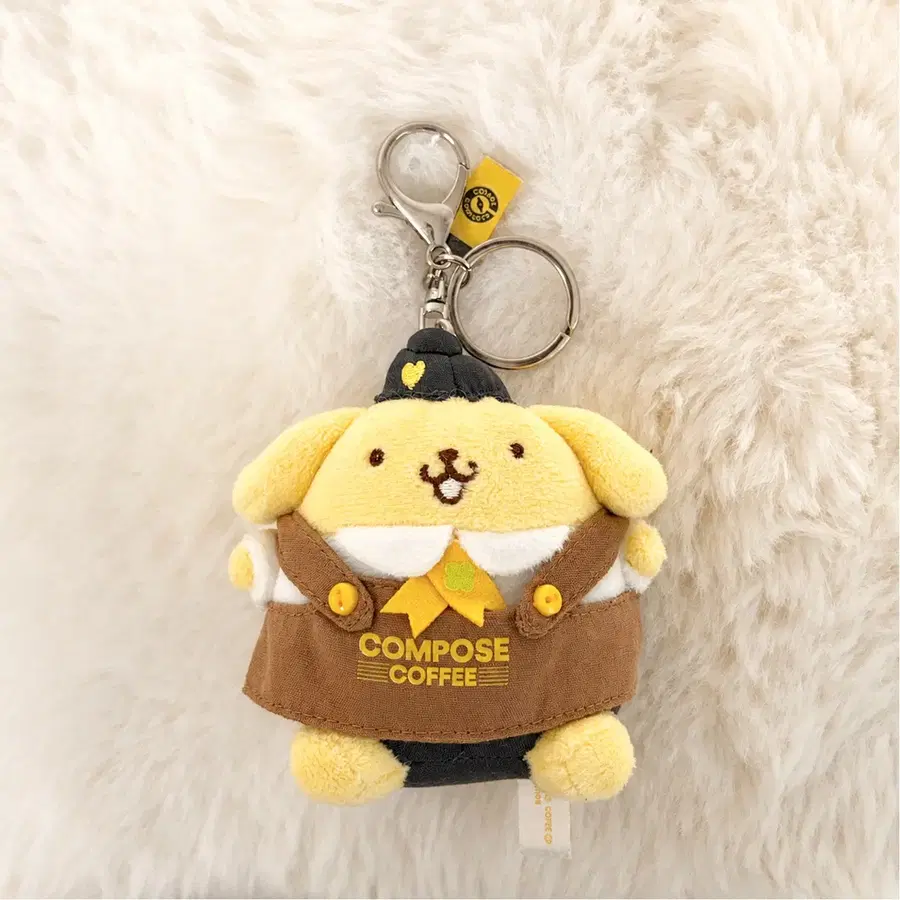 컴포즈 폼폼푸린 마스코트 키링 인형 폼푸 푸린이 카페 산리오
