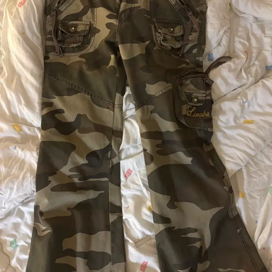 vintaga 카모 부츠컷 바지