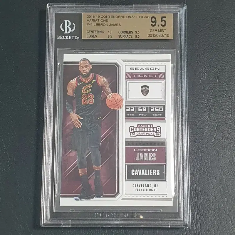 2018-19 파니니 컨텐더스 드래프트 픽스 르브론 제임스 BGS 9.5 NBA LeBron James panini