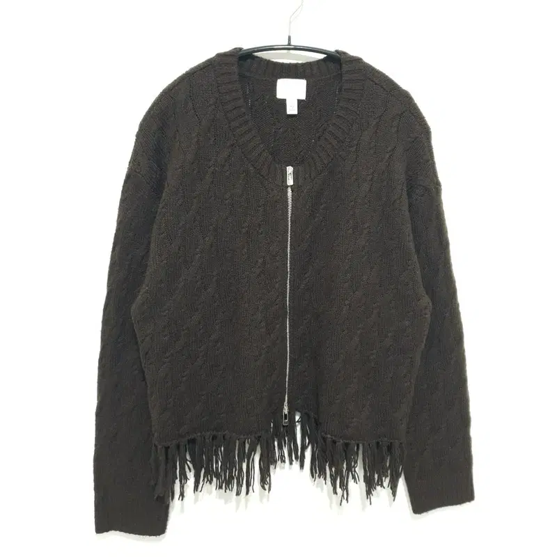 H&M 프린지 디테일 니트 카디건 M_M2472