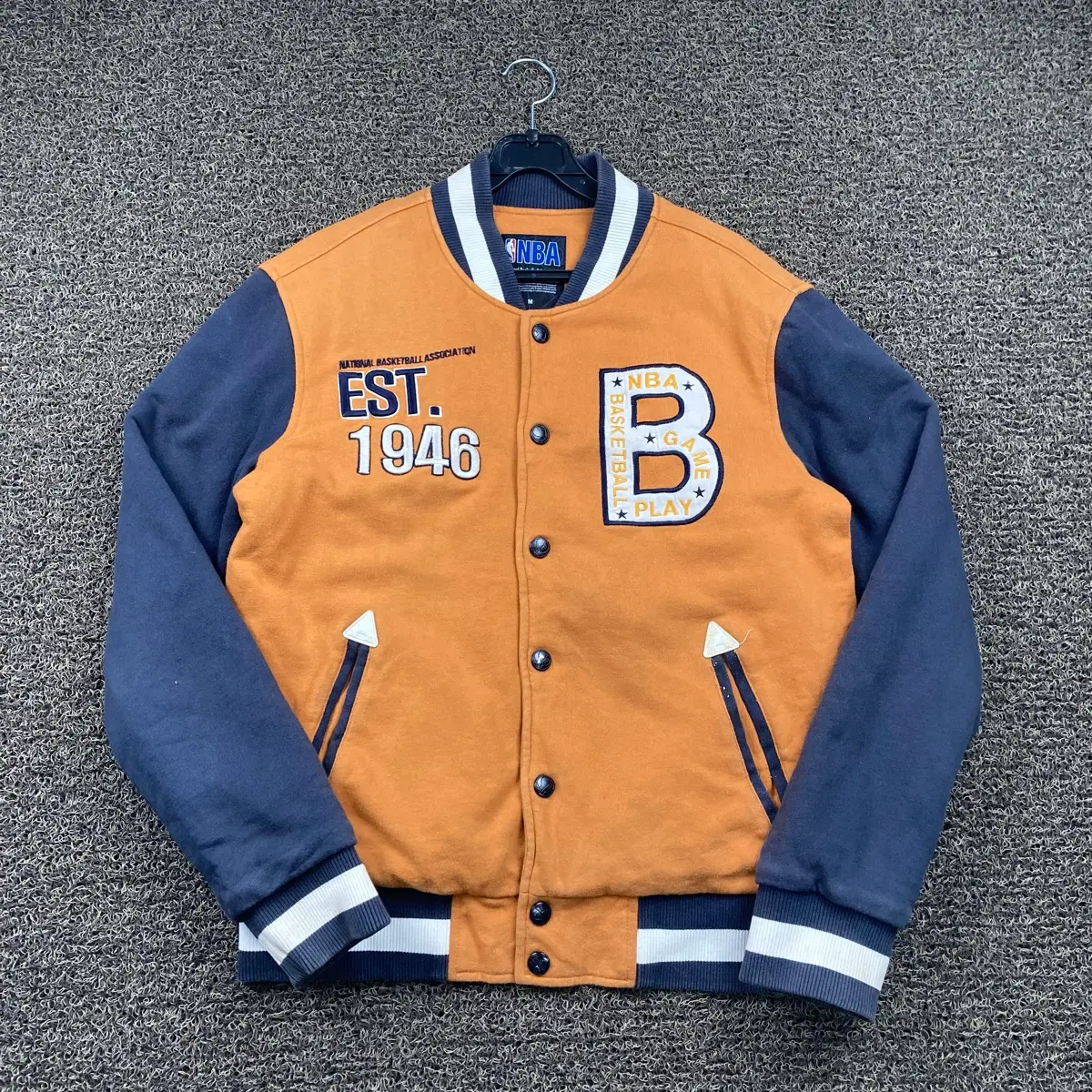NBA 배색 바시티 자켓