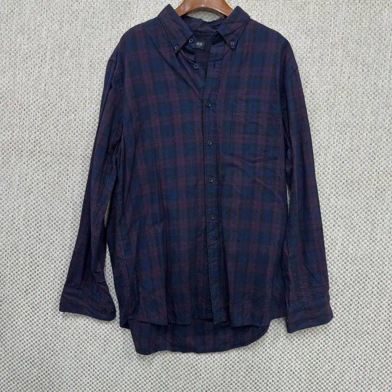 유니클로 체크 셔츠 XL H03501