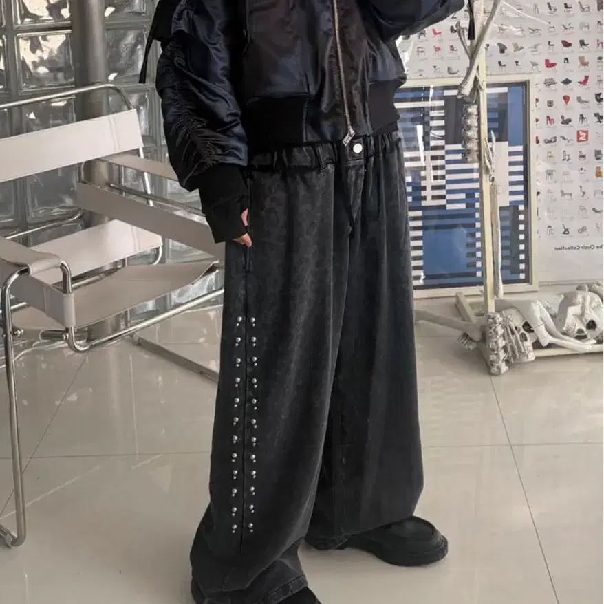 스터드 와이드 팬트