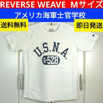 챔피온 USNA 미국 해군사관학교 티셔츠 M 화이트