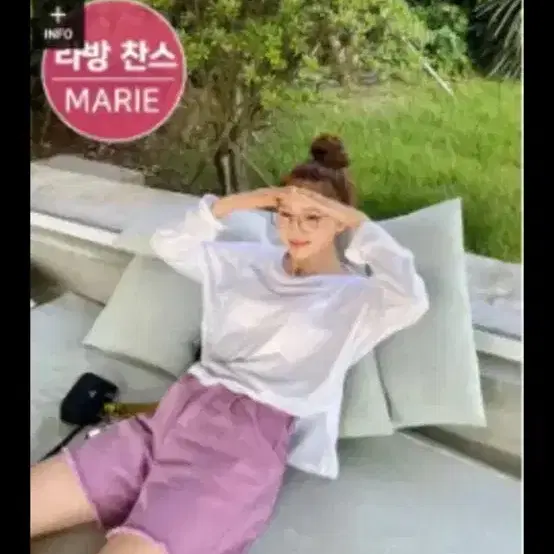 마리마켓 마리진스 연핑크색 반바지