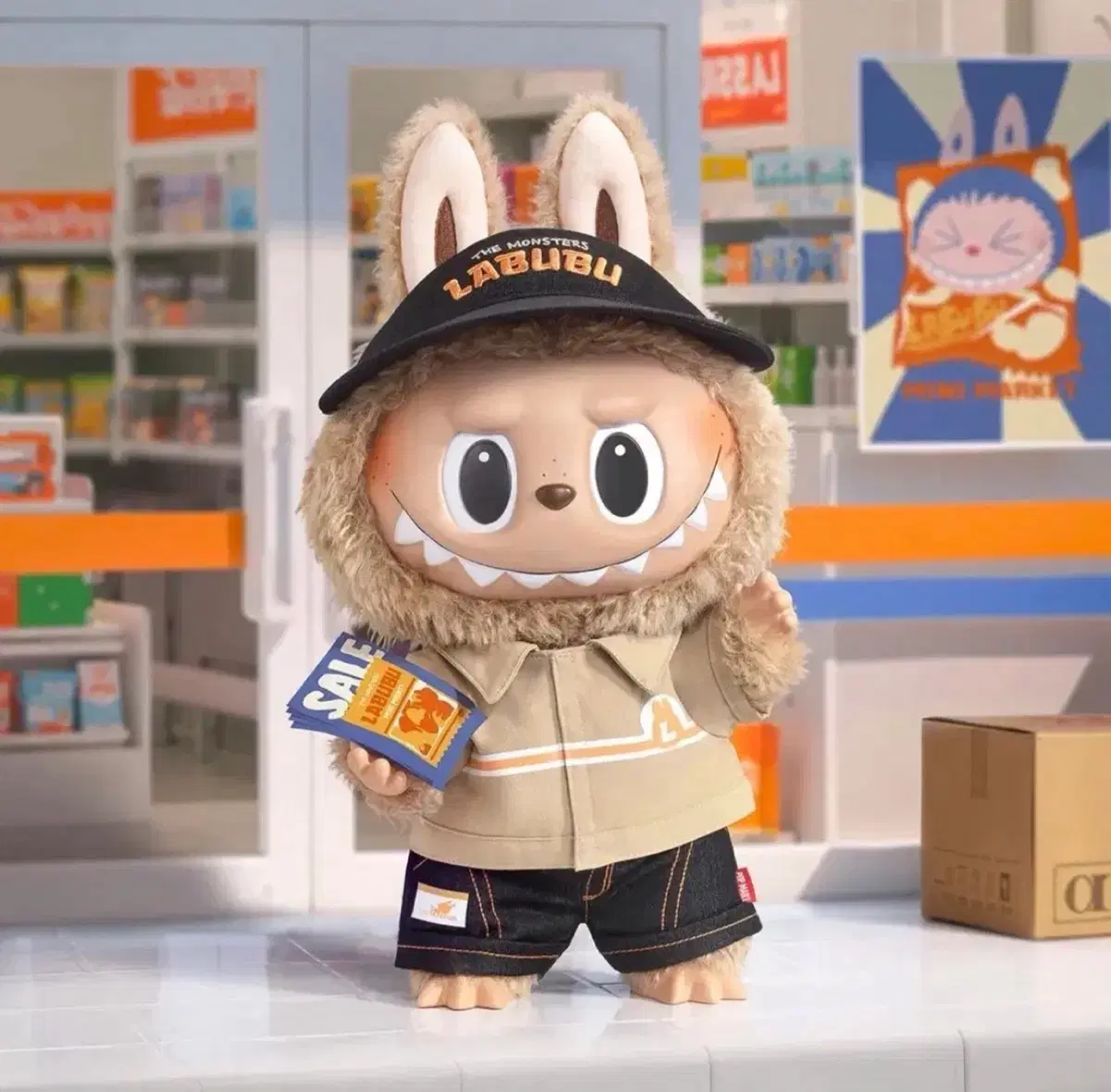 팝마트 라부부 수상한 편의점 시리즈 인형37 cm labubu