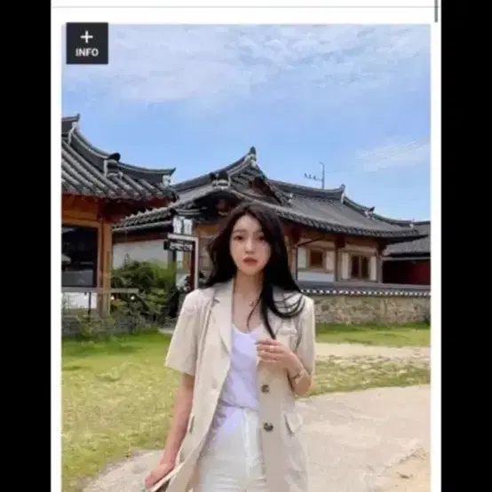 마리마켓 마리진스 화이트 블랙 반바지