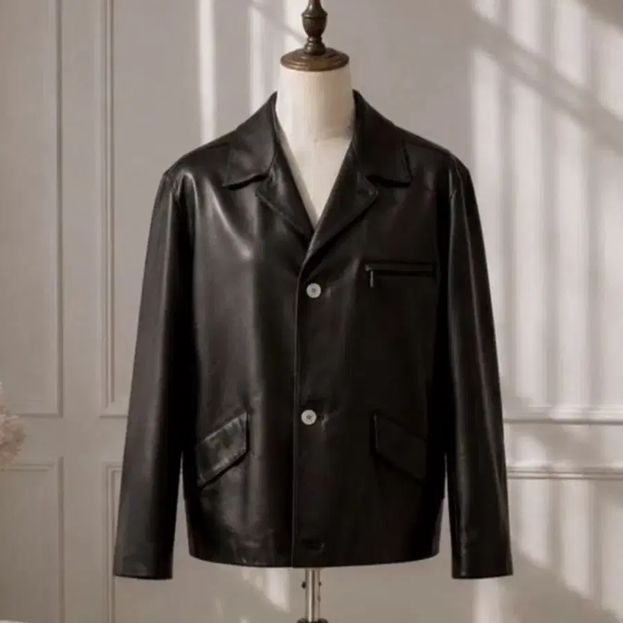 HERMES 에르메스 재킷(램스킨 스킨)54 사이즈-해외발송