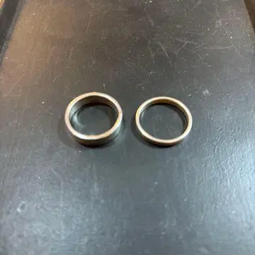 Silver925 심플 반지 2세트 3mm&5mm 양쪽 17호