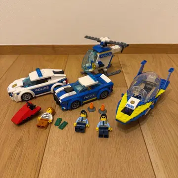 LEGO 시티 폴리스 경찰 차량 헬리콥터 보트 세트