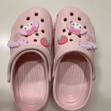마이멜로디 핑크 샌들 통굽 M 사이즈