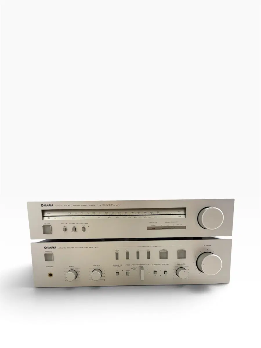 YAMAHA 야마하 빈티지 오디오 세트 (A-5 앰프 + T-5 튜너) 판매합니다