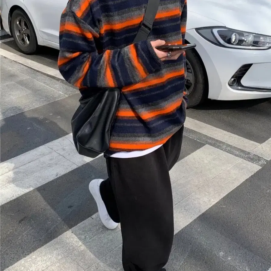 보세 스트라이프 니트