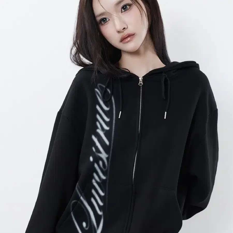 RL CROSS COLORSTONE HOOD ZIP UP(BLACK)