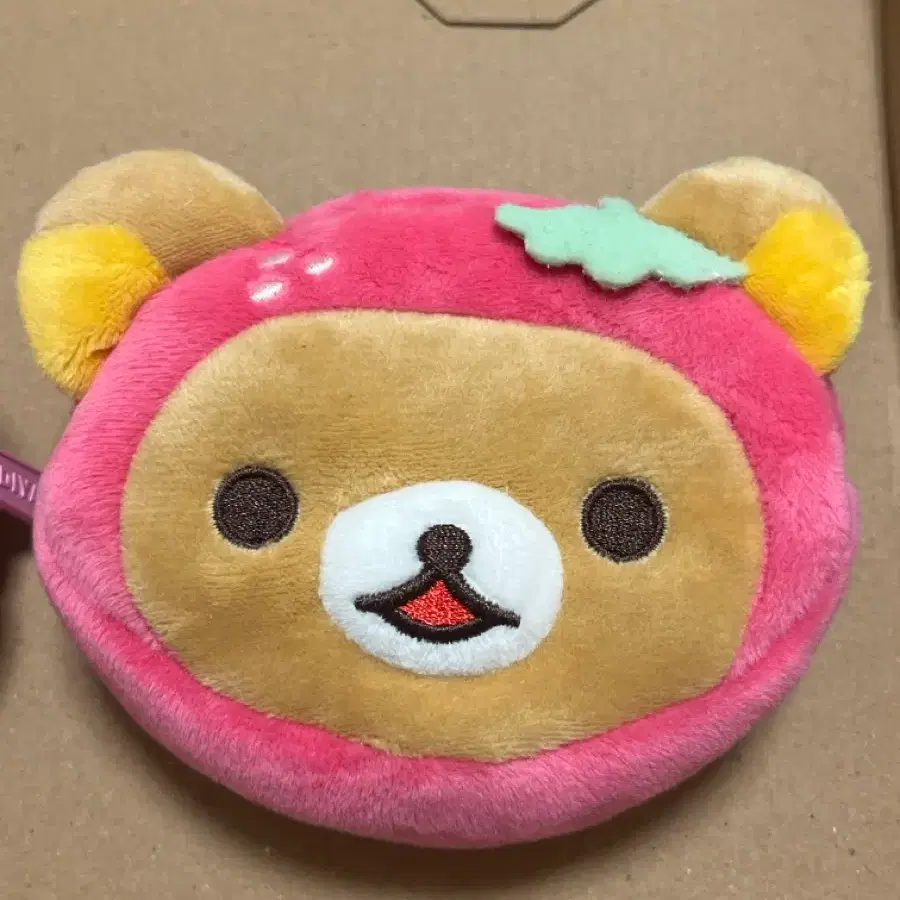 리락쿠마 이디야 콜라보 파우치 키링