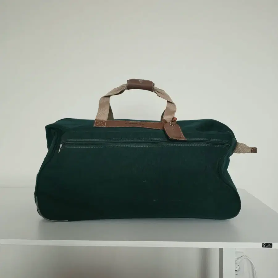 빈티지 유럽 현지 구매 란셀 Lancel 딥그린 여행용 가방 더플백 브라운 가죽