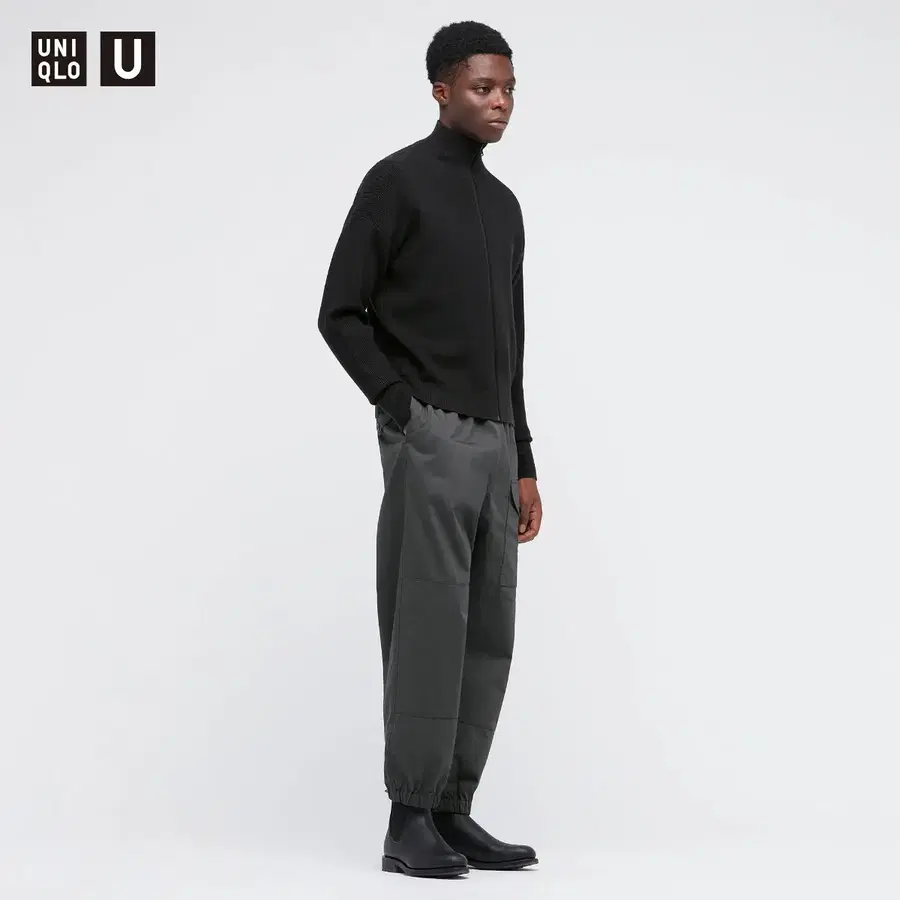 [XL]유니클로U 21fw 메리노집스웨터 블랙