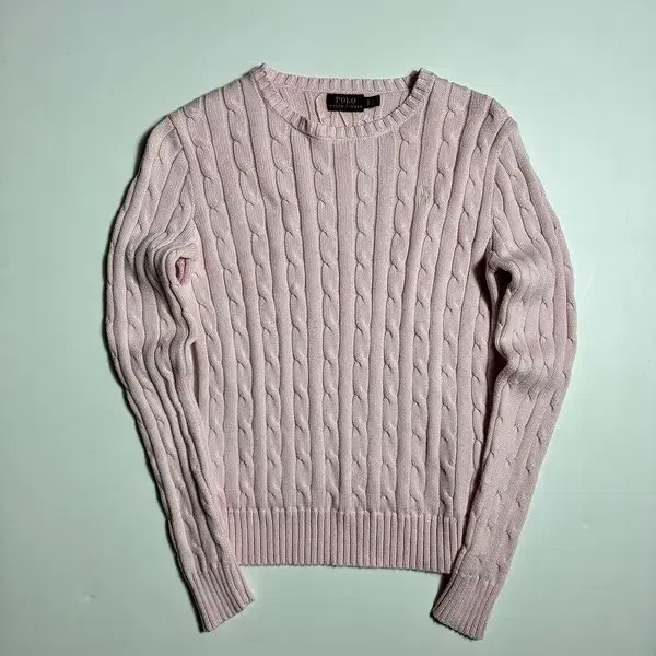 폴로 랄프로렌 우먼스 포니 자수 케이블 니트 스웨터 R3537