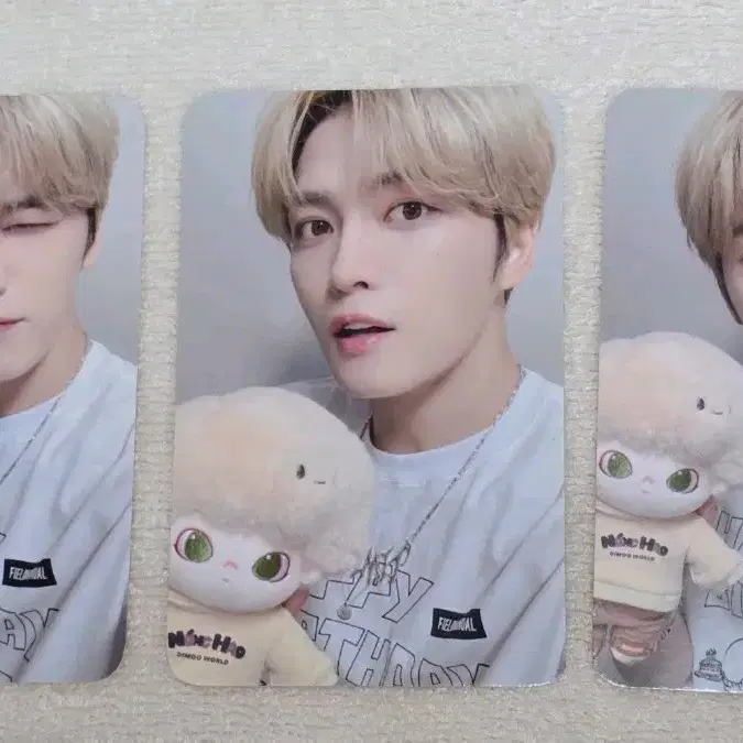 김재중 에버라인 인형 포카 3종 일괄