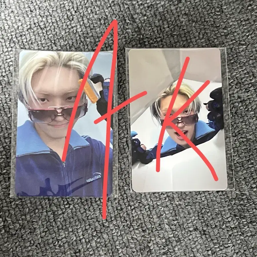 에이티즈 민기 애니티즈 인 컬러 포토카드 2장