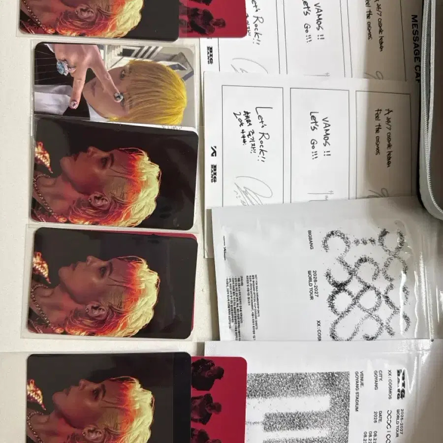 빅뱅 20주년 콘서트 굿즈 포토카드 특전 메시지카드