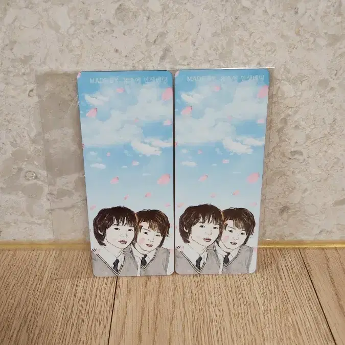 [초희귀/주문제작] 동방신기 유수(유천X준수) 고급 알루미늄 책갈피 2장 세트