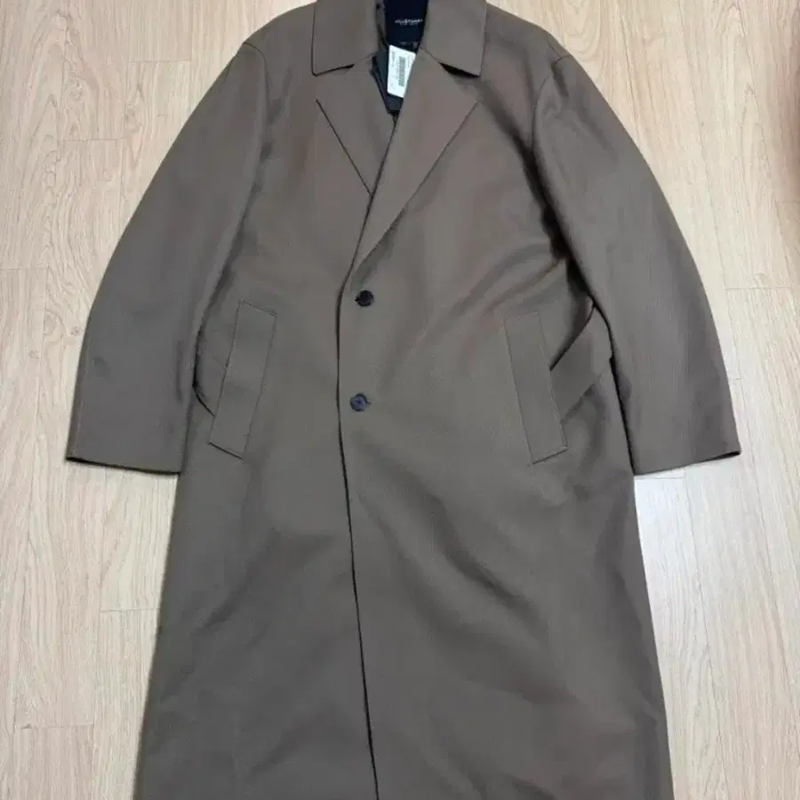 질스튜어트 뉴욕 Autumn Brown 트윌 로브 트렌치코트 105 정가 84만원
